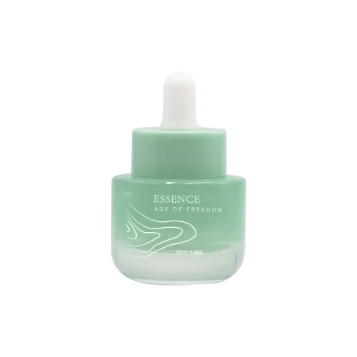 0.6oz /18ml Glass Round Dropper Bottle with Bulb Dropper