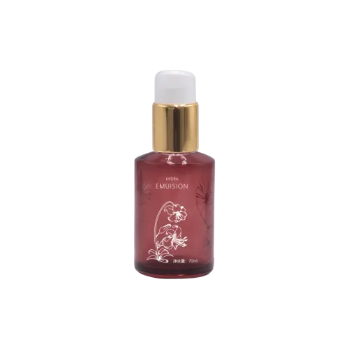 2.4oz /71ml Glass Bevel Bottle with Pump
