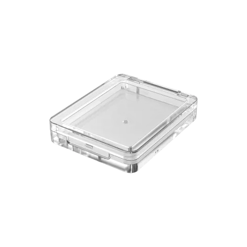 Square Clear Acrylic Single Pan Makeup Compact