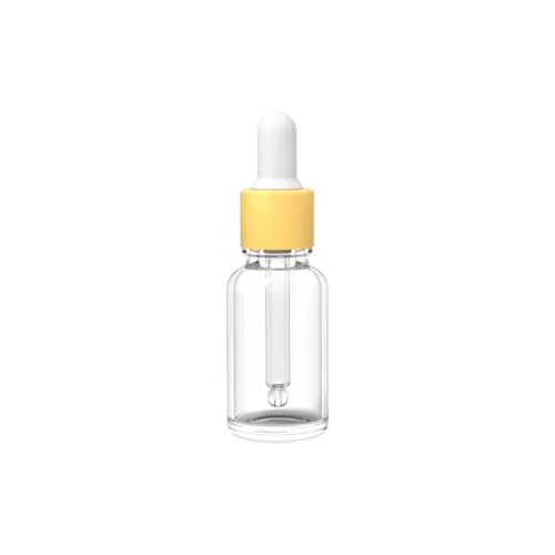 0.7oz /21ml Glass Round Dropper Bottle with Bulb Dropper