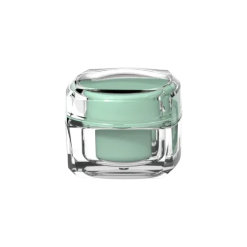 1.0oz /30ml Refillable SAN Square Jar with Flush Square Closure