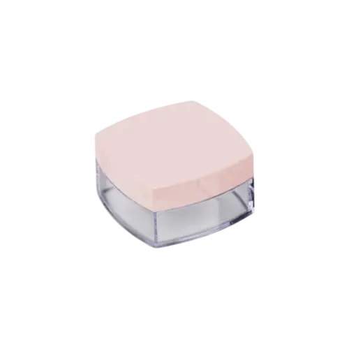 2.2oz/65ml SAN Square Sifter Jar with Flush Cap