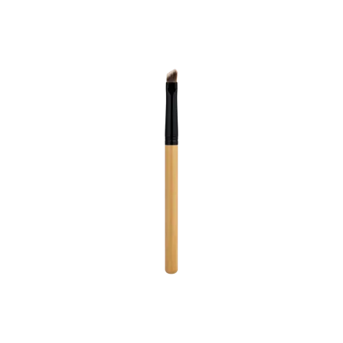Angled Synthetic Hair Natural Wood Handle Eyeliner Brush