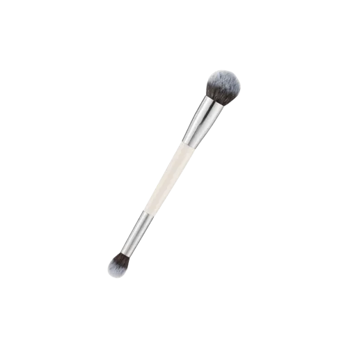 Dual-Ended Tapered Synthetic Hair Wood Handle Multi-Purpose Highlighter Brush
