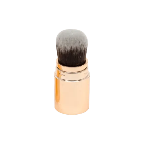 Retractable Dome Synthetic Hair Plastic Handle Foundation Kabuki Brush