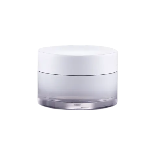 1.7oz/50ml Refillable SAN Straight Sided Jar with Flush-Fit PP Cap