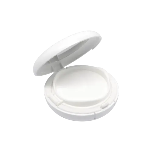 Round Single Pan Air-Tight  Mini Cushion ABS Compact with Secure Seal
