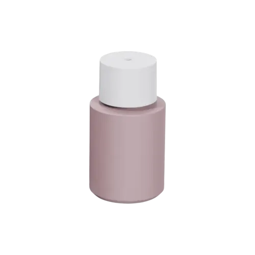 3.4oz/100ml 24-415 PE Cylinder Bottle with Center Dispensing Cap