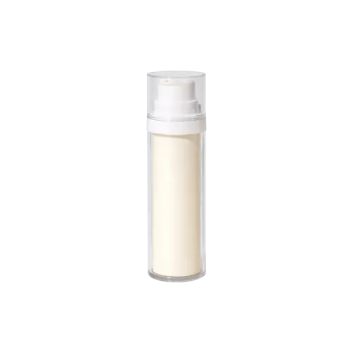 1.7oz/50ml Refillable PET & Acrylic Cylinder Airless Pump Bottle with 0.2cc Dosage
