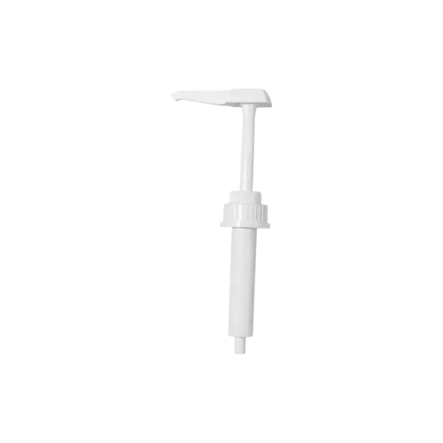 Tamper Evident Ribbed 43-410 Food Grade PP Dispensing Pump for High Viscosity Liquids 15cc Output