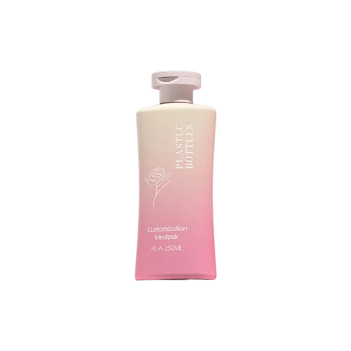 8.5oz/250ml 24-400 PET Ergonomic Bottle with Flat PP Flip Top Cap
