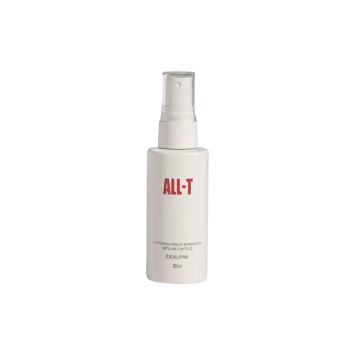 2oz/60ml 20-400 PET Cylinder Bottle with PP Fine Mist Sprayer and Clear Overcap