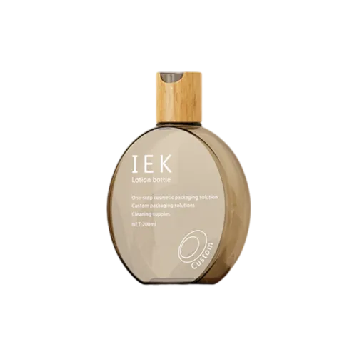6.8oz/200ml 24-400 PET Flat Oval Bottle with PP Lotion Pump