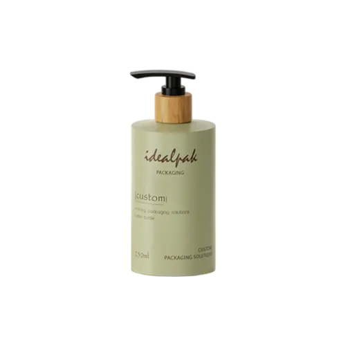 8.5oz/250ml 24-400 PE Cylinder Bottle with PP Lotion Pump