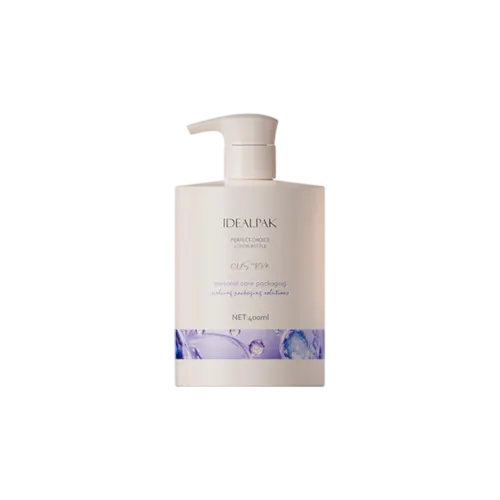 13.5oz  /400ml 24-400 PE Cylinder Bottle with PP Contoured Lotion Pump