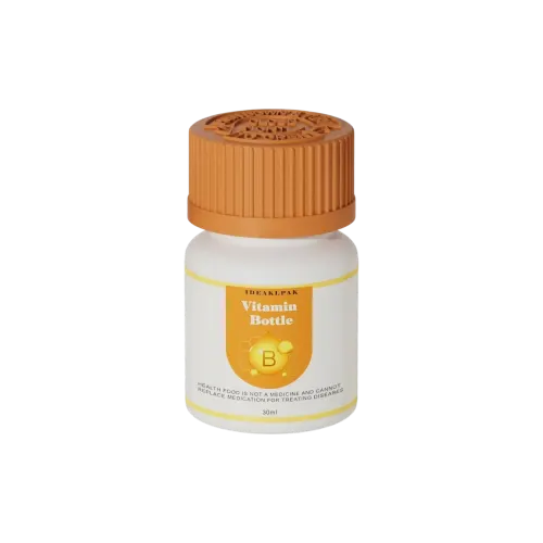 1oz/30ml 28-400 HDPE Round Bottle with Ribbed PP Child Resistant Cap