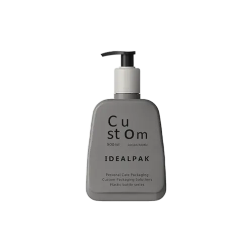 16.9oz/500ml 28-400 PE Flat Oval Bottle with PP Lotion Pump