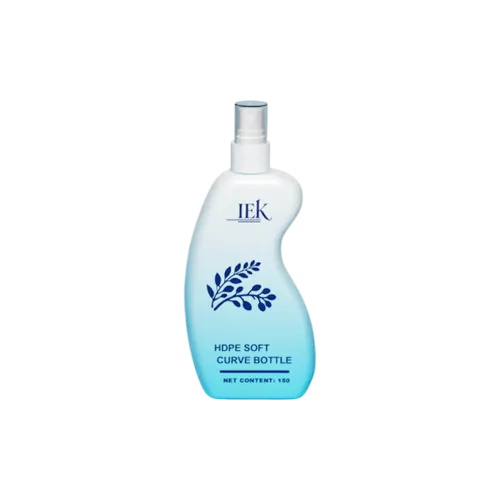 5.1oz/150ml 20-400 HDPE Ergonomic S-Curve Bottle with PP Fine Mist Sprayer and Clear Overcap