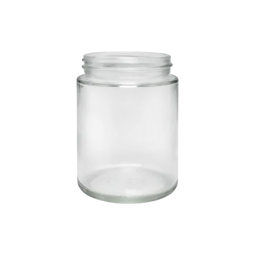 2.7oz/80ml Clear Glass Straight Sided Jar, Versatile for Face Care, Caviar, Honey & Spices