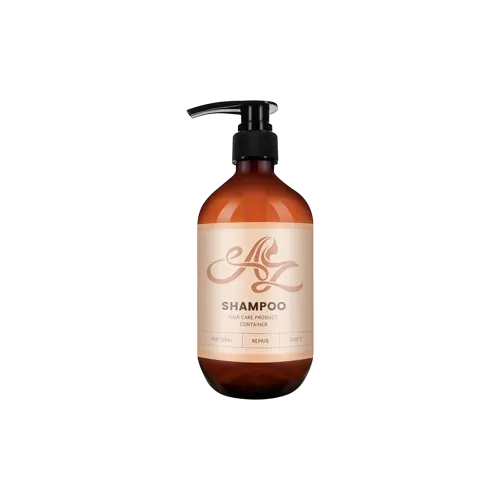 16.9oz/500ml 28-400 PET Round Shampoo Bottle with Curved PP Pump