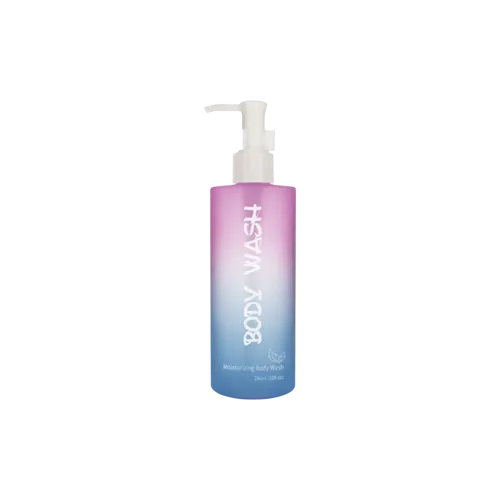 9.5oz/280ml 24-400 PET Gradient Color Bottle with Slim PP Lotion Pump and Clip Lock