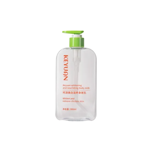 12.9oz/380ml 24-400 PET Oval Bottle with Flat Rounded PP Lotion Pump