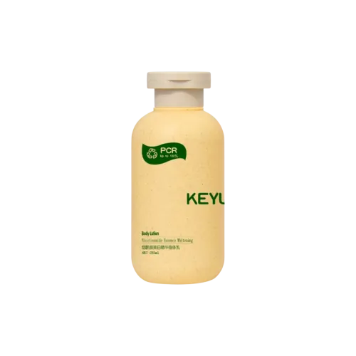 8.5oz/250ml 28-400 HDPE Round PCR Bottle with Flat PP Flip Top Cap