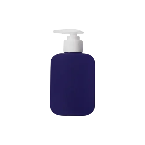 6.8oz/200ml 28-400 HDPE Flat Square Bottle with Flat Round PP Lotion Pump