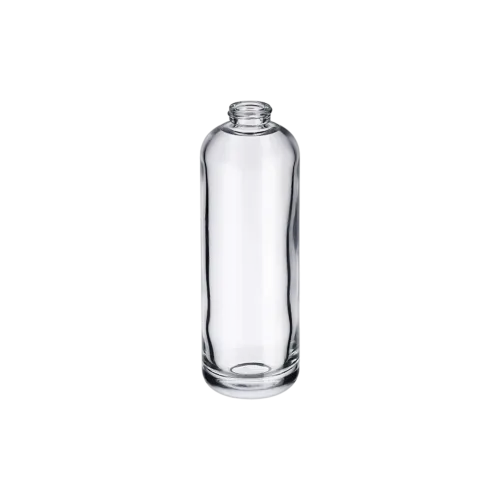 4.7oz/140ml 18-415 Clear Glass Euro Round Bottle with Premium Heavy Base