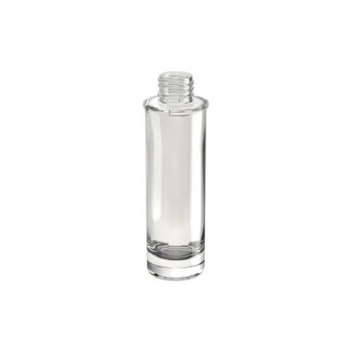 2.7oz/80ml 24-415 Clear Glass Cylinder Bottle with Premium Heavy Base