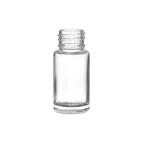 0.3oz/10ml 20-415 Clear Glass Cylinder Nail Polish Bottle