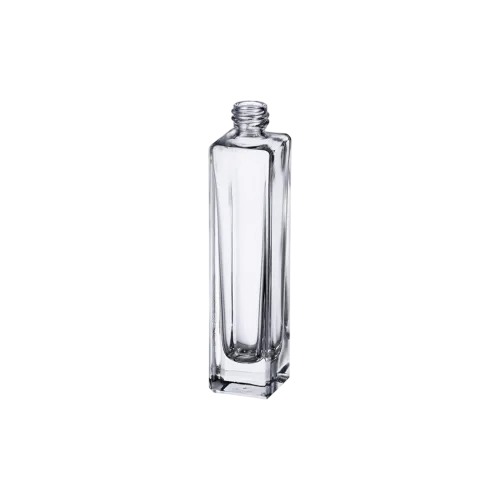 1.7oz/50ml 18-415 Clear Glass Slim Rectangle Cosmetic Bottle with Premium Heavy Base