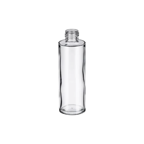 4.2oz/125ml 24-410 Clear Glass Slim Cylinder Bottle