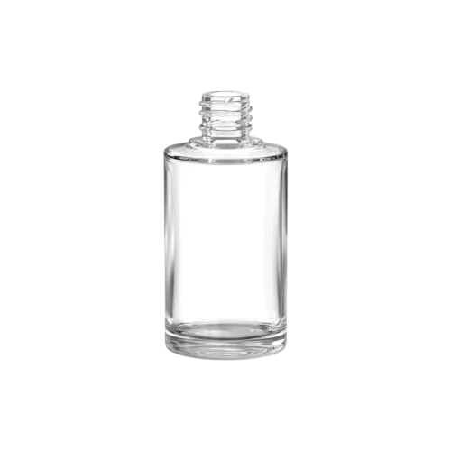 1.4oz/40ml 18-415 Clear Glass Cylinder Cosmetic Bottle for Foundation, Serums, & Perfume