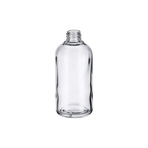 4.1oz/120ml 20-415 Clear Glass Euro Round Bottle