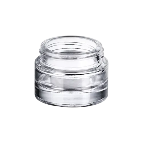 0.5oz/15ml 40-400 Clear Glass Eye Cream Jar with Premium Heavy Base