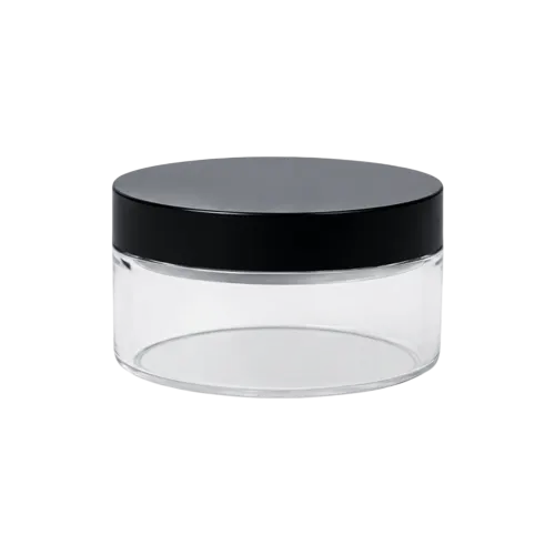 1.7oz /50ml PET Studio Loose Powder Jar with Flush PET Closure and PP Sifter