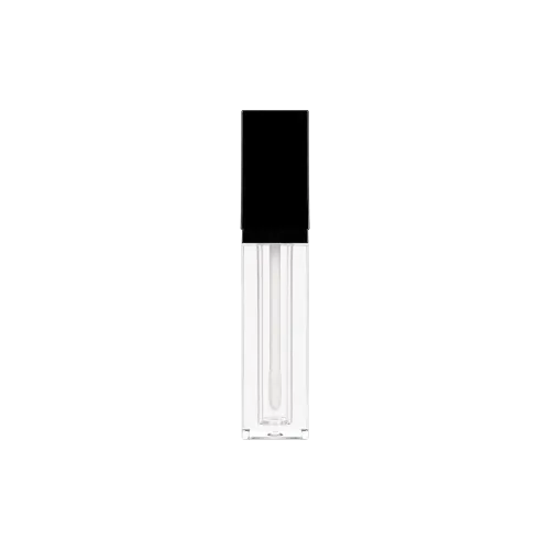 0.2oz /5ml PET Square Eva Lip Gloss Tube with LDPE Wiper and The Suave Applicator