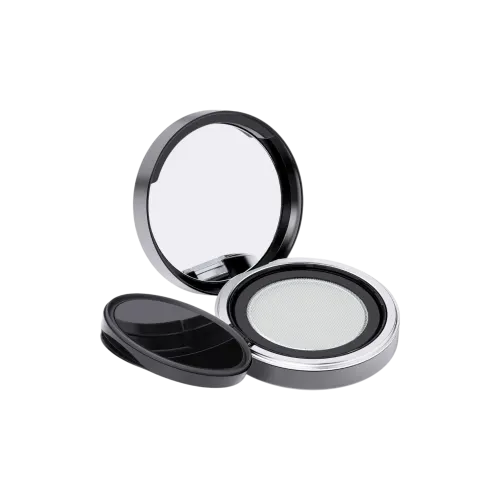 12g Refillable ABS Round Cushion Compact with Dual-Chamber Split Mesh Cushion System for Foundation, BB Cream, & CC Cream Duos