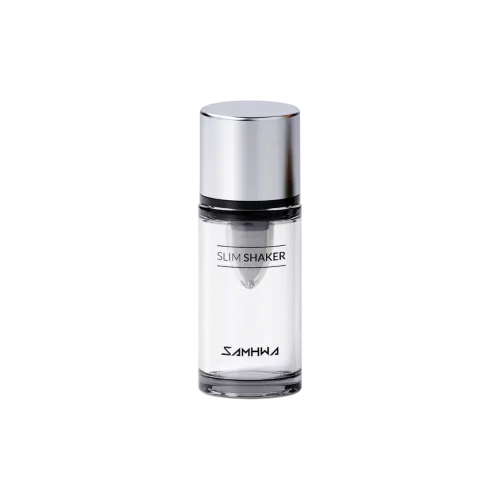 6g Round ABS Shaker Tint with PETG Transparent Formula Window, Chrome Collar & Precision Sponge Tip Applicator-in-Cap