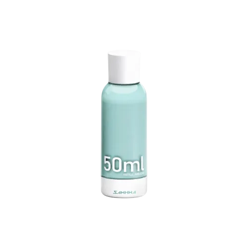 1.7oz/50ml Refillable PETG Airless Pump Bottle with PP Inner Refill Cartridge, 0.2cc Dosage