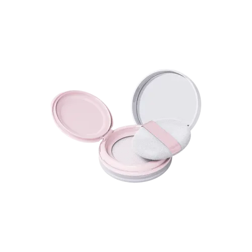 10g Round PETG Mesh Cushion Compact with Mirror, Hinged Inner Lid & Cushion Puff
