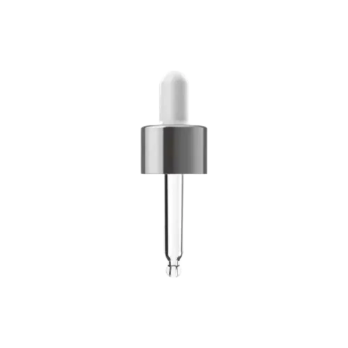 24-410 PP Dropper with Bulb, Ball Tip and Short Pipette for Squat Bottles, 0.25cc Dosage