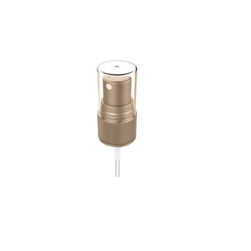 20-410 Ribbed PP Fine Mist Sprayer with Clear Overcap, 0.18cc Dosage
