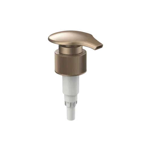 24-410 Ribbed PP Dispensing Pump with Wide Paddle Head, 2cc Dosage