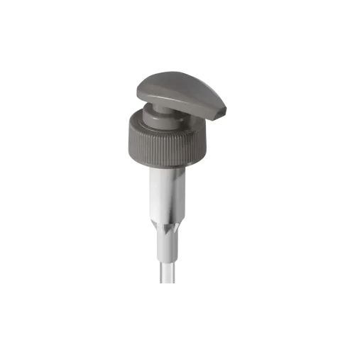 28-400 Ribbed PP Lotion Pump with Wide Paddle Head, 2cc Dosage