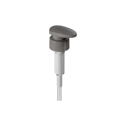 33-410 Smooth PP Lotion Pump with Flat Paddle Head, 4cc High-Viscosity Dosage with External Spring Design