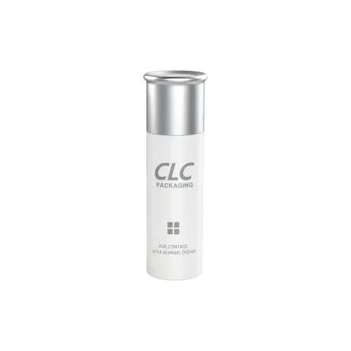 1.7oz / 50ml PP Cylinder Airless Pump Bottle with Overcap, 0.25cc Dosage