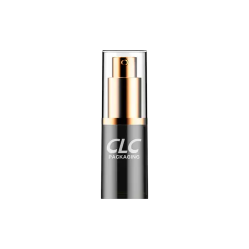 0.5oz / 15ml PP Cylinder Metallic Airless Pump Bottle, 0.25cc