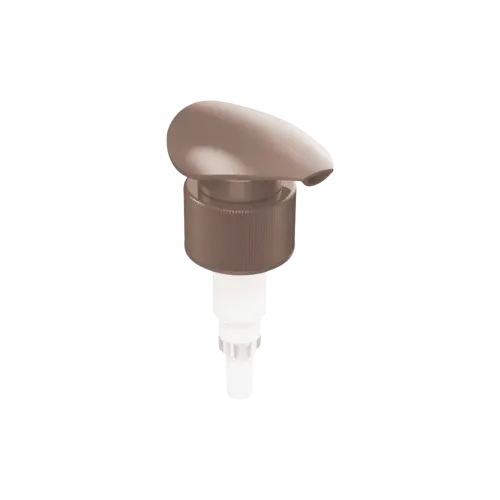28-410 Ribbed PP Lotion Pump with Wide Paddle Head, 2cc Dosage